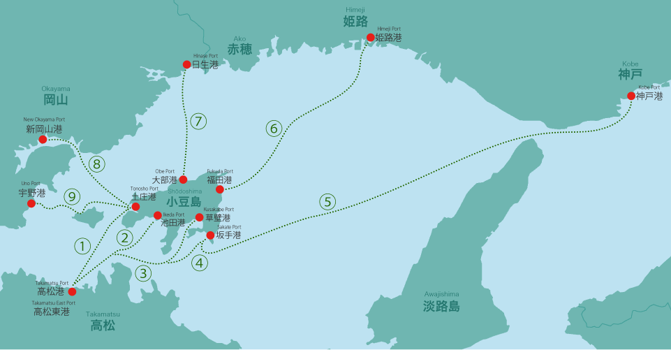 アクセス 小豆島の観光なら寒霞渓ロープウェイへ 日本三大渓谷美 国立公園 寒霞渓 小豆島観光